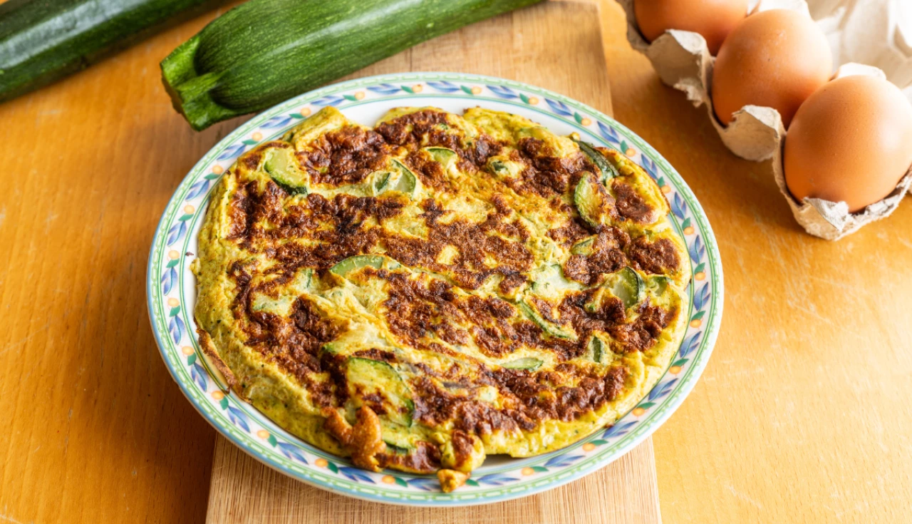 Omelete de abobrinha low carb